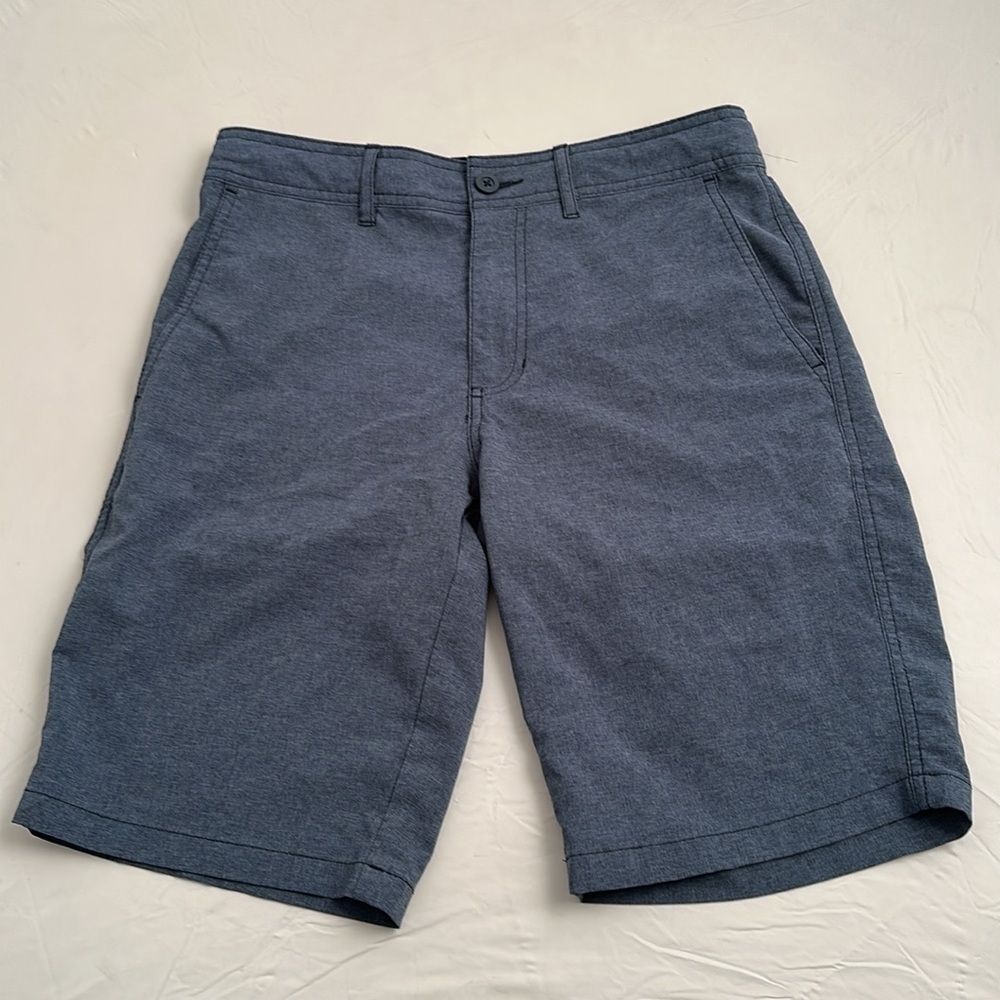 Goodfellow blue heather hybrid lightweight shorts
